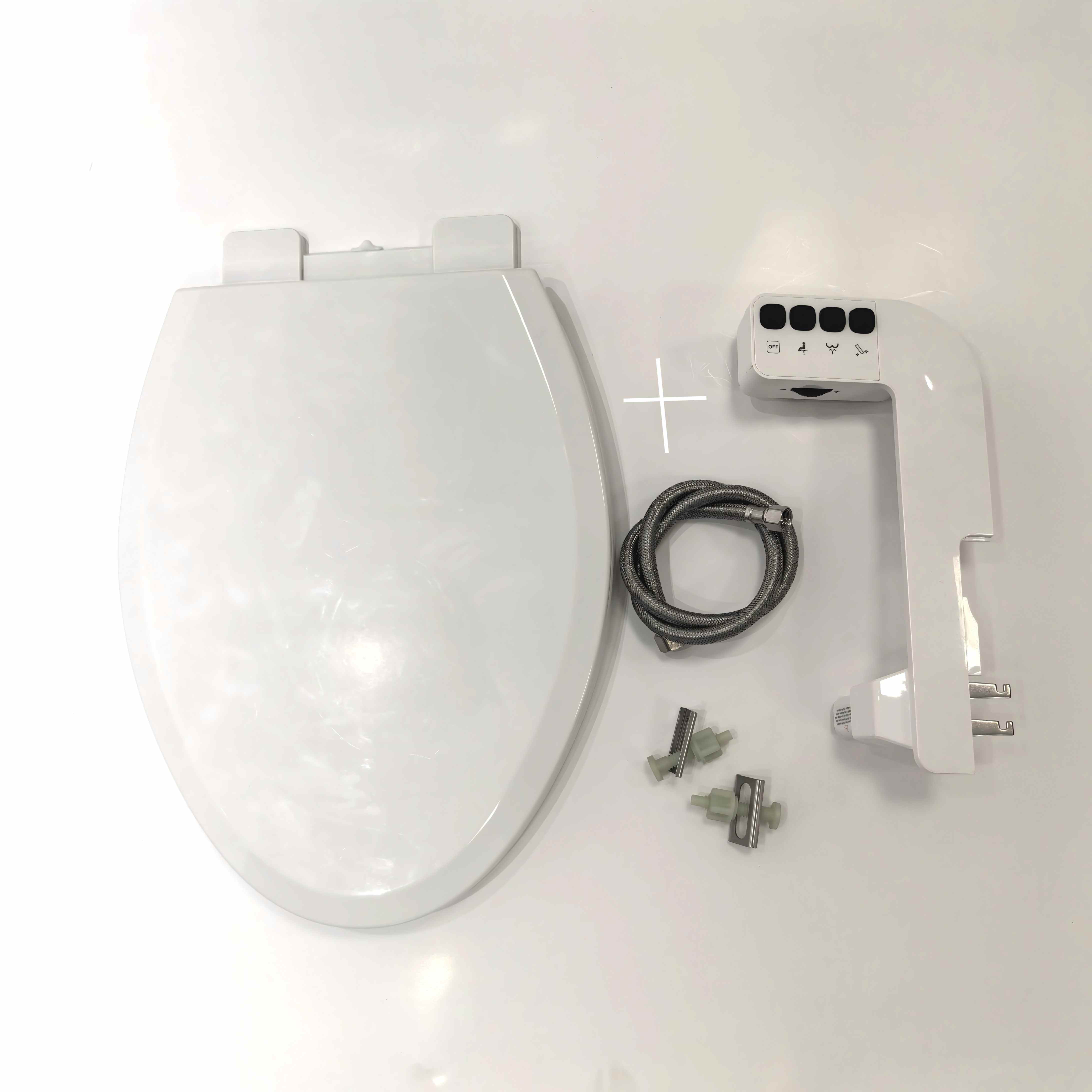 Elongated Shape Quick Release pp Toilet Cover Cheap Smart Toilet Seat with Bidet
